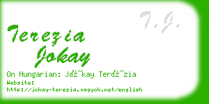 terezia jokay business card